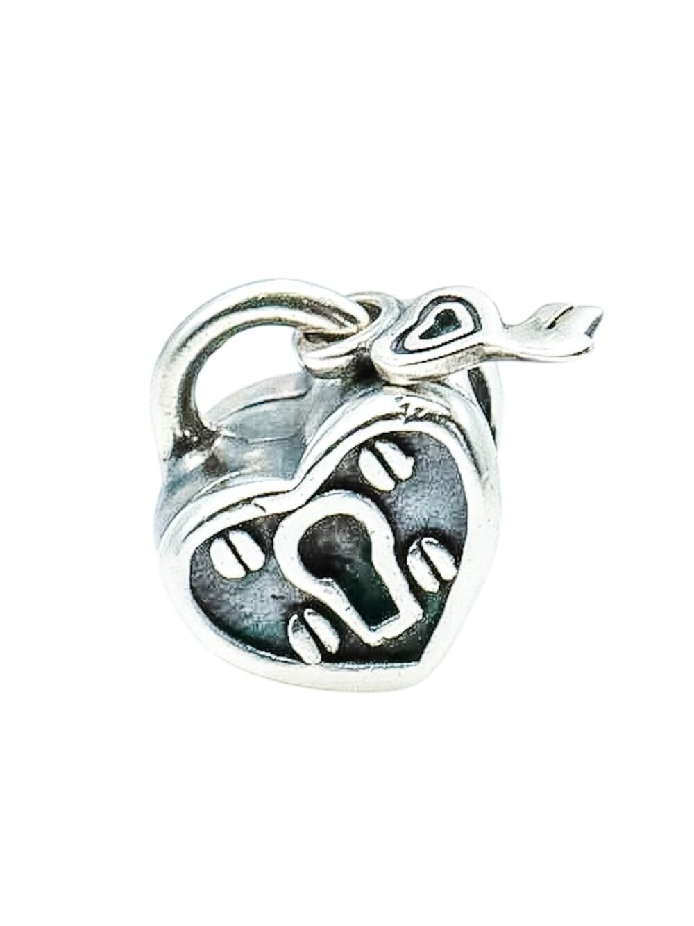 Chamilia Heart Lock Sterling Silver Love Charm Bead Padlock Romance